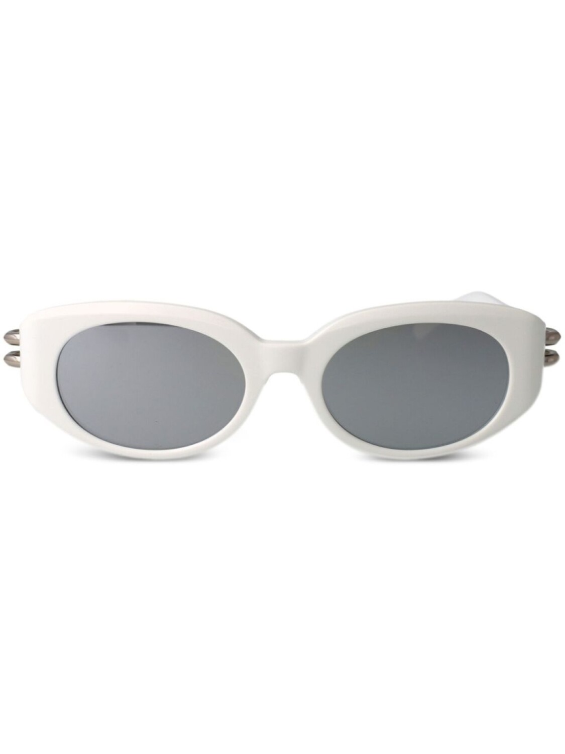 

Солнцезащитные очки Alexander McQueen Eyewear в овальной оправе, белый