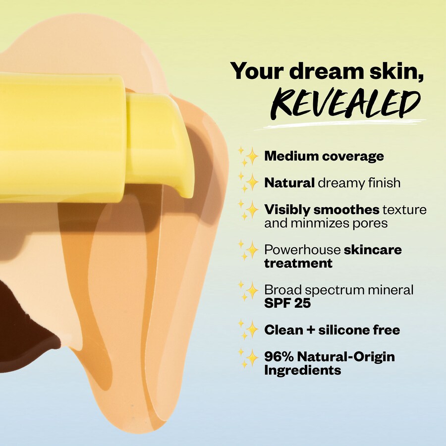 Тональный крем Revealer Skin-Improving Foundation SPF 25 с гиалуроновой кислотой и ниацинамидом Kosas, 1 oz /30 mL, Medium Deep Neutral Warm 340 — фото 3