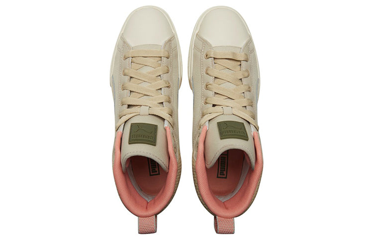 Кеды (WMNS) PUMA Mayze Mid Safari High-Top Sneakers Ivory, кремовый — фото 4