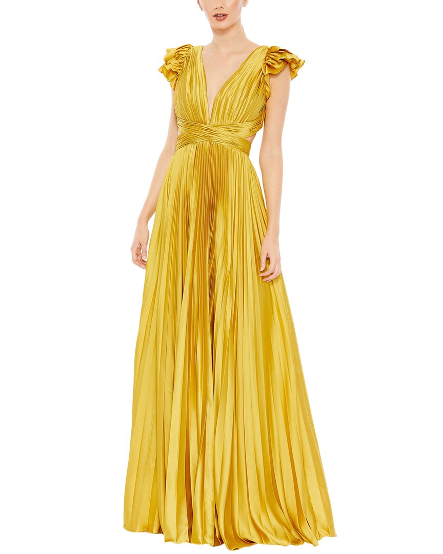 

Платье Mac Duggal А-силуэта, цвет chartreuse
