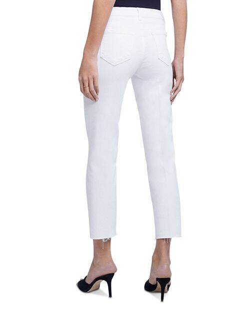 Укороченные прямые джинсы Sada с высокой посадкой (цвет White цвет) L'AGENCE, цвет White — фото 2