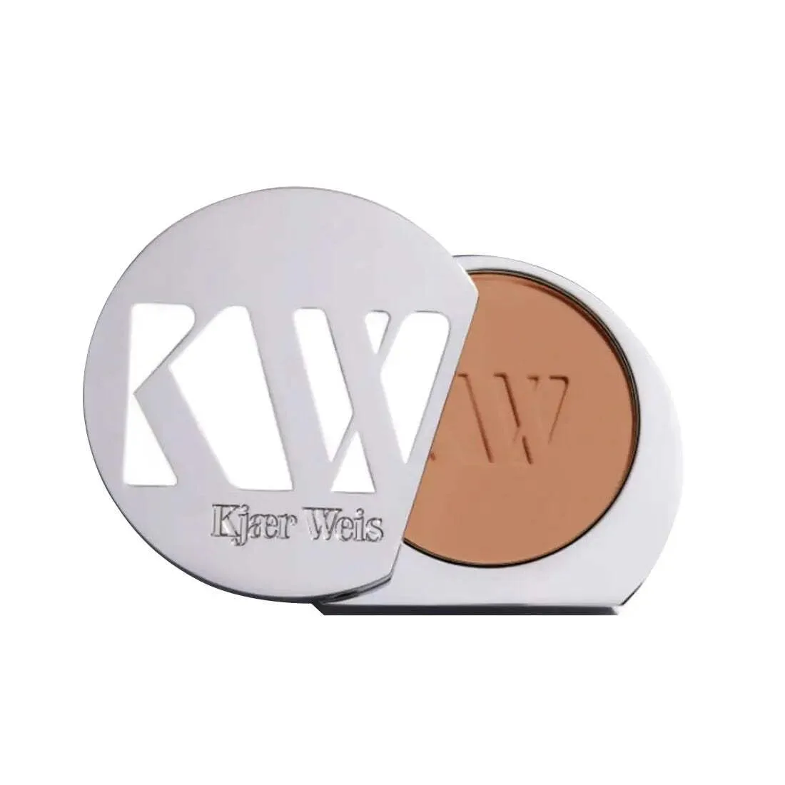 Kjær Weis Face Powder, рассыпчатая пудра для макияжа, ультрамягкая прессованная пудра для контроля жирного блеска, фиксации макияжа и выравнивания тона кожи, сертифицированная органическая финишная пудра - Faint