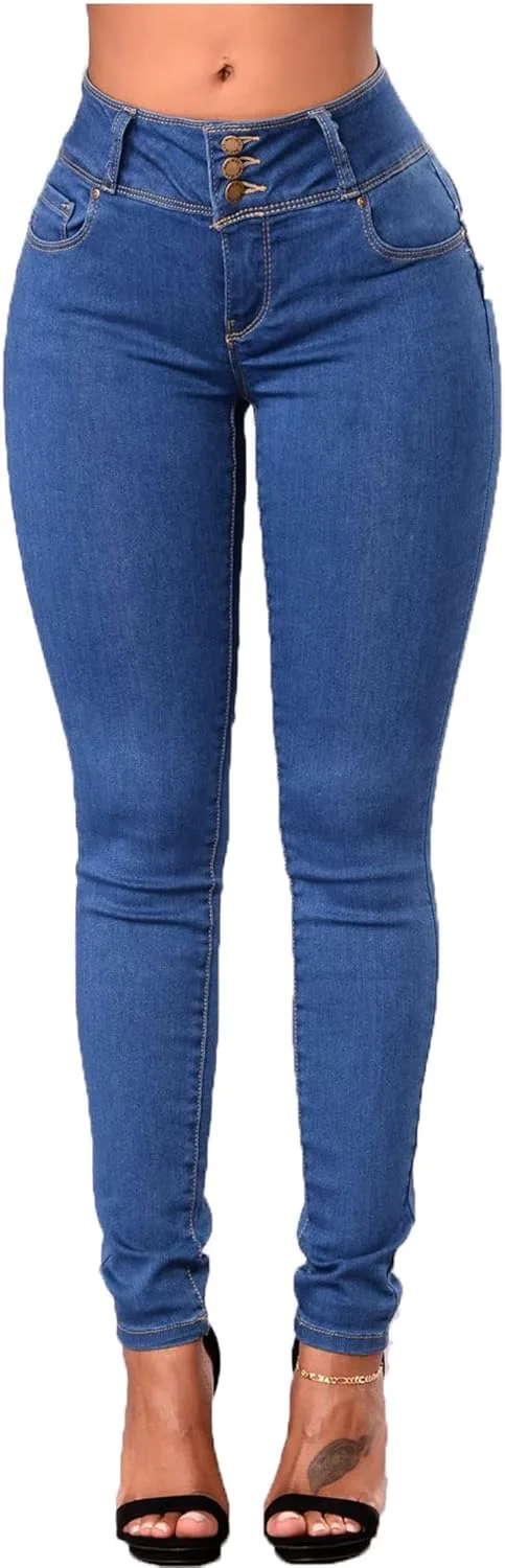 

Джинсы женские slim fit с зауженным низом Bestgift