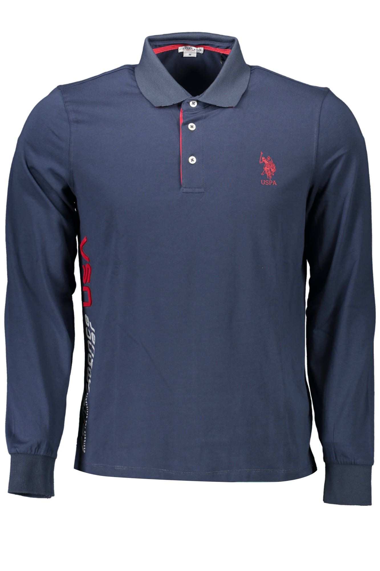

Синяя хлопковая мужская рубашка поло U.S. Polo Assn.