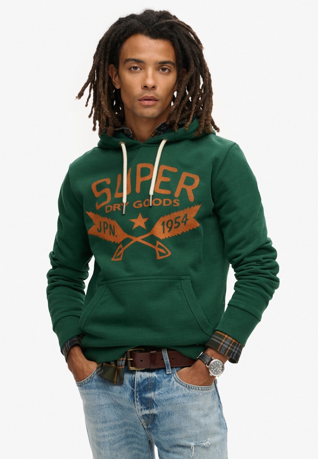 

Толстовка с капюшоном GRAPHIC Superdry, зеленый