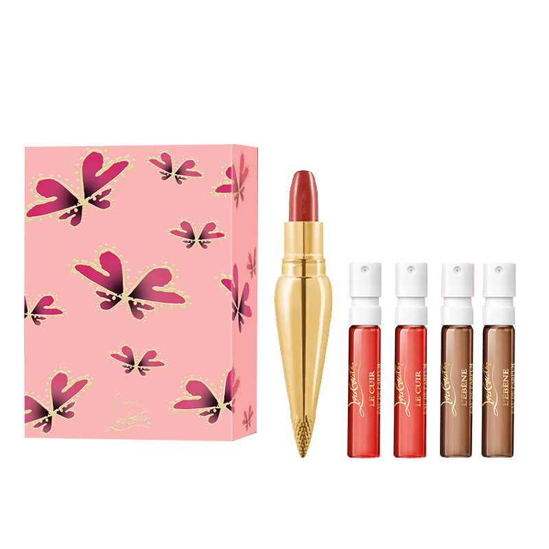 

CL LUBOTING Увлажняющая бархатная помада-стик набор для макияжа натуральное увлажнение 3,8 г+2 мл*4 Christian Louboutin, five-piece set a