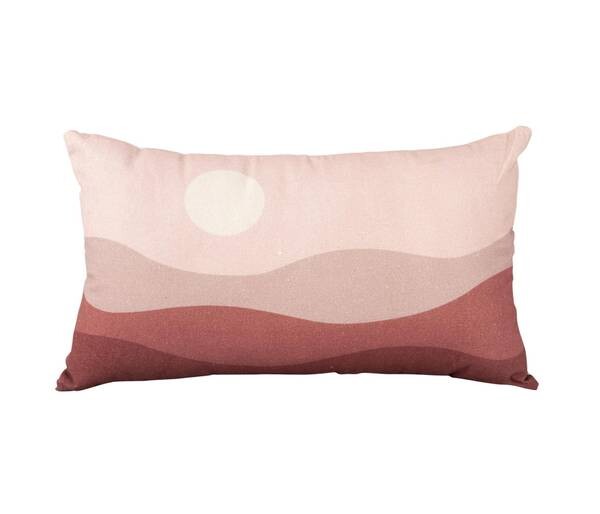 

Подушка Present Time Sunset, 30x50x30 см, розовый
