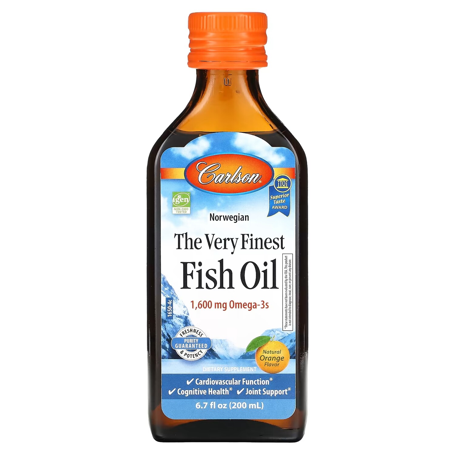 

Добавка Carlson The Very Finest Fish Oil Natural Orange, 200 мл