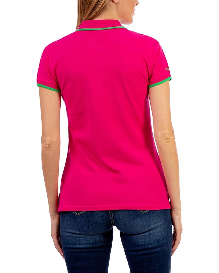 

Поло U.S. POLO ASSN. Tipped Polo Shirt, цвет Caribbean Pink
