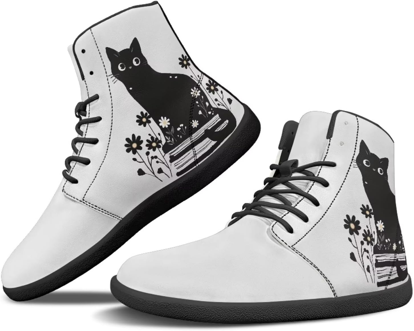 

Женские высокие кеды JoyLamoria с мраморным рисунком, спортивные туфли для ходьбы и тенниса, кожаные минималистичные обувь на шнуровке для улицы, Cat