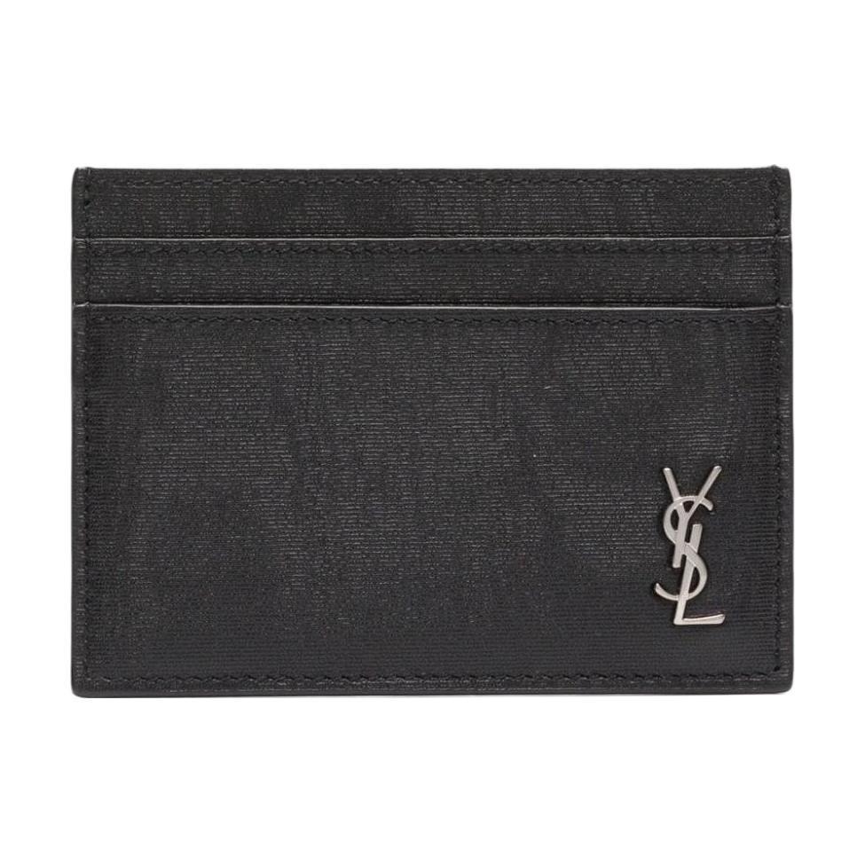 

CASSANDRE Тканые Материалы Картхолдер Мужской Черный SAINT LAURENT