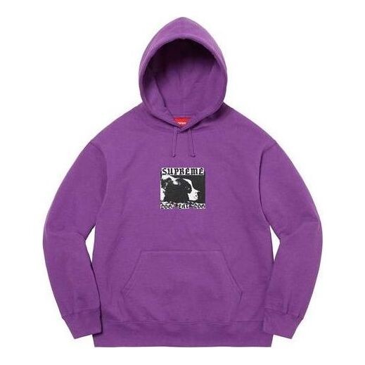 

Толстовка dog eat dog hooded sweatshirt 'purple black white' Supreme, фиолетовый