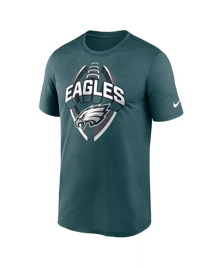Мужская футболка Philadelphia Eagles Big Tall Primetime Legend Icon Performance цвета темно-зеленого ночного неба Nike — фото 2