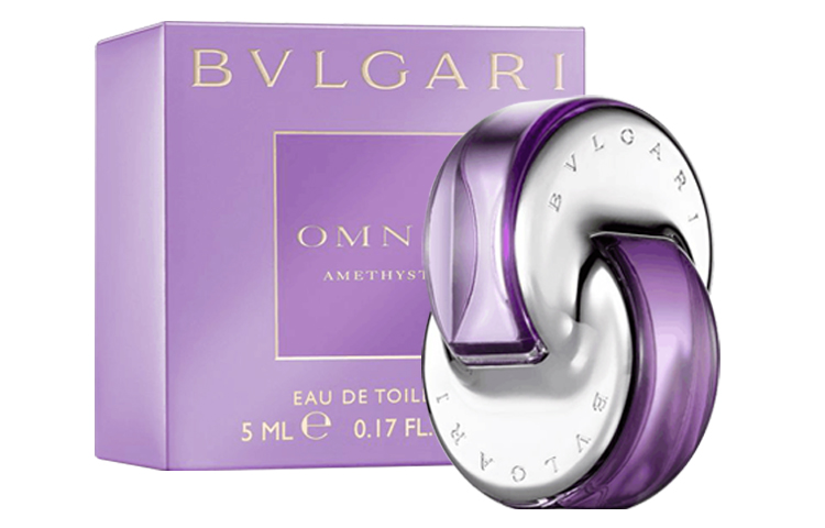 BVLGARI Женский парфюмерный набор Amethyst Light с ароматами Eau De Toilette Green Juice и Pink Grapefruit 5 мл — фото 3