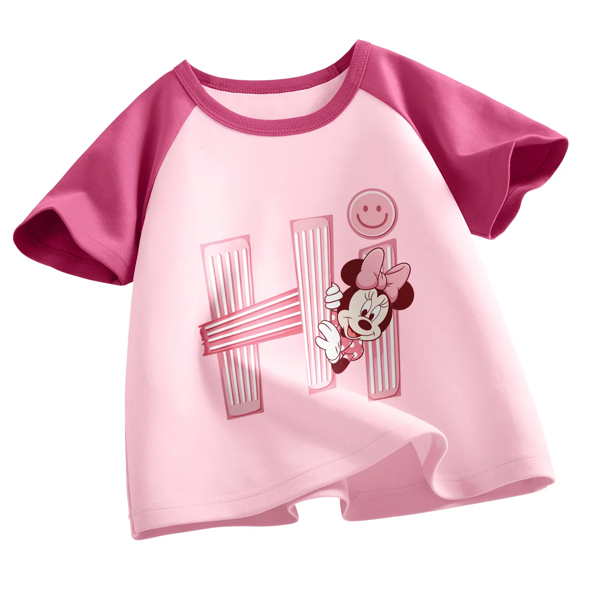 Детская футболка с круглым вырезом Disney, Dihine Berry Pink