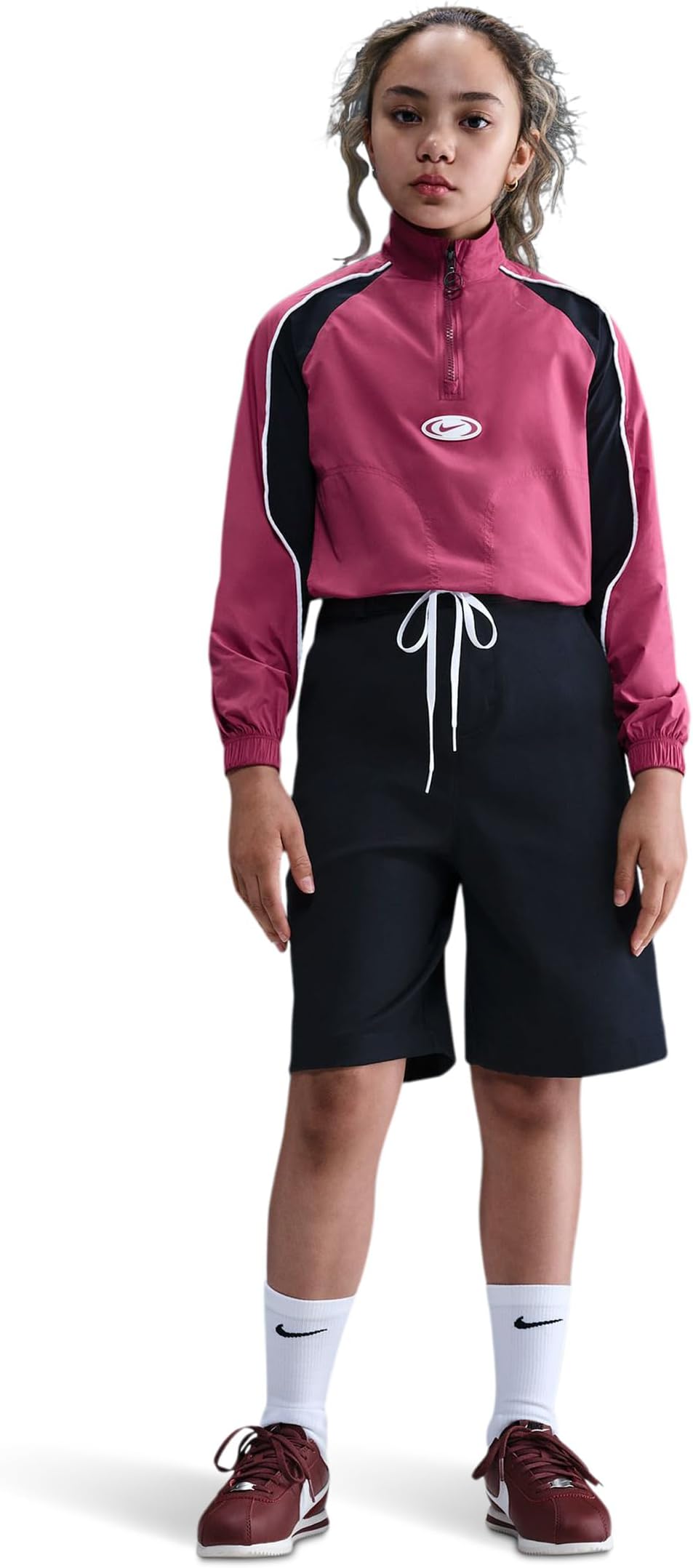 

Куртка Nike Kids Sportswear Track Jacket, цвет Sweet Beet/Black/White