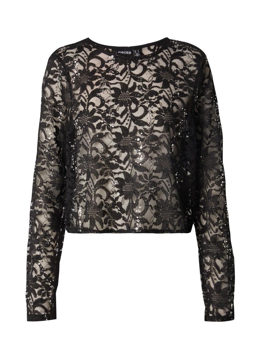 

Кружевная блузка PIECES Blouse PCROXY, черный