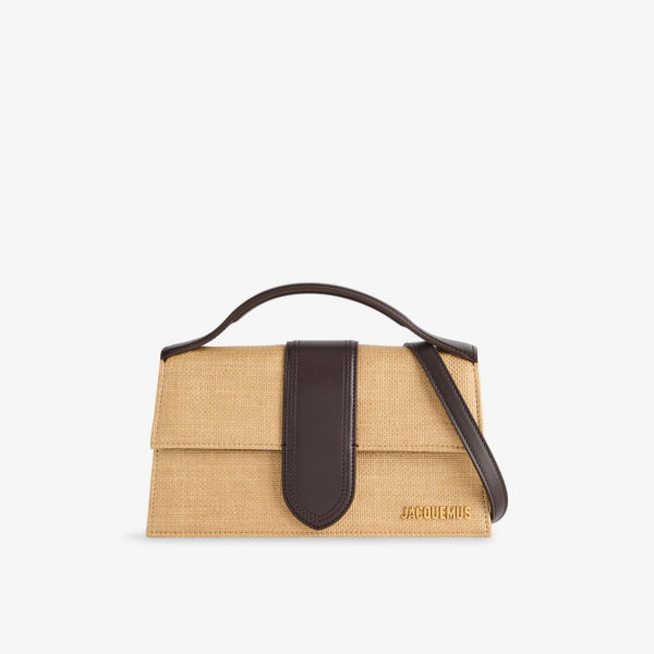 

Большая перекрестная сумка Bambino из эффекта рафии Jacquemus, мультиколор