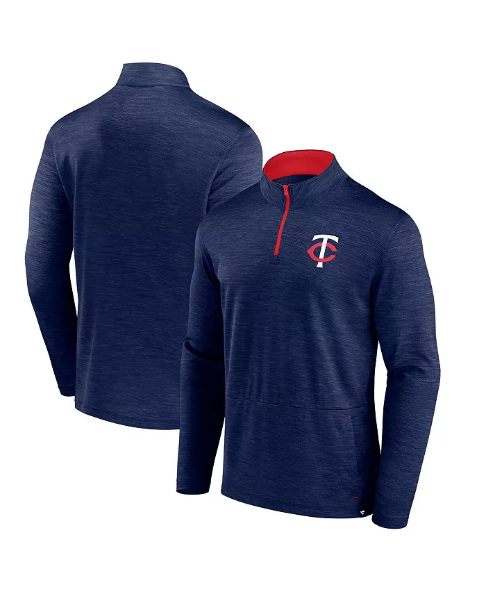 

Мужская худи с четверть-молнией Minnesota Twins Fundamentals цвета верескового синего Fanatics