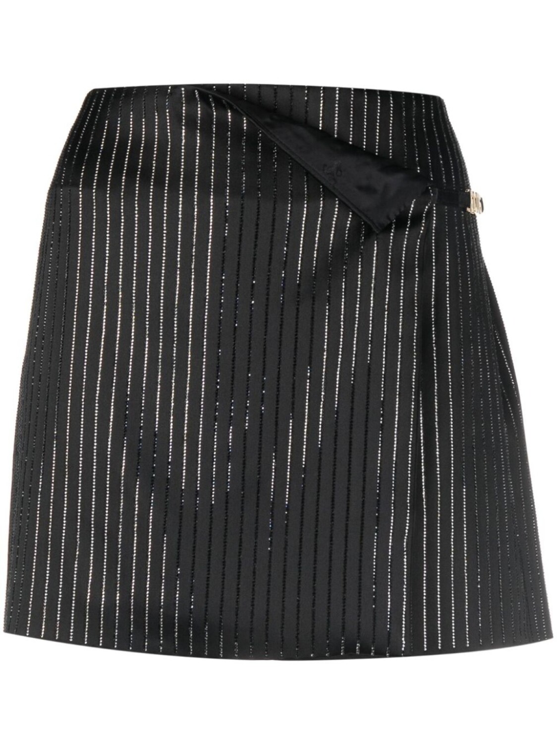 

Gcds юбка Logo Clip Pinstrip со стразами, черный