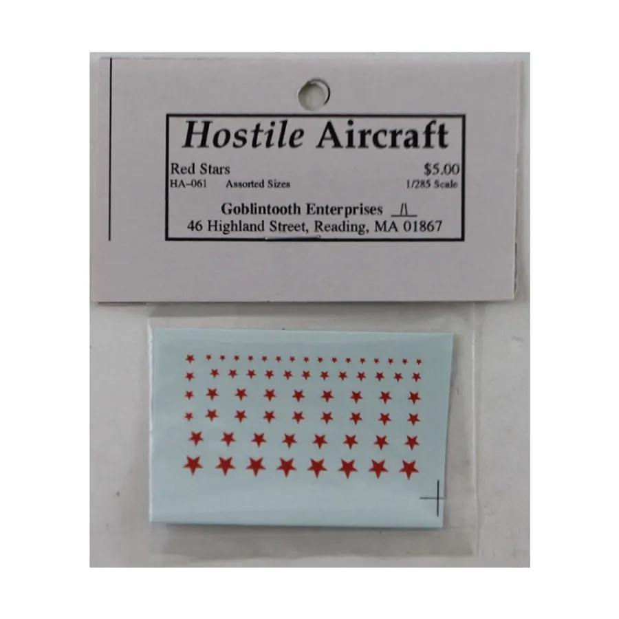 

Красные звезды – без границ, Hostile Aircraft - Decals (1:285)