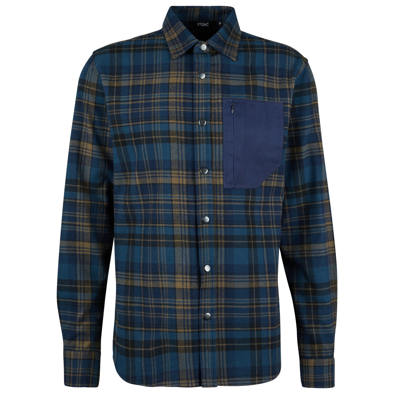 

Рубашка Stoic MMXX Locksta Flannel Shirt, цвет Midnight Blue/Olive Brown