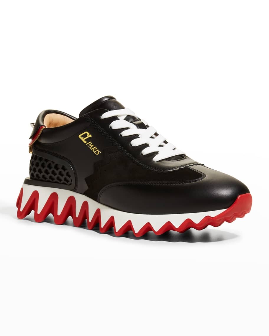 Кроссовки Christian Louboutin Loubishark Donna, черный/красный — фото 2