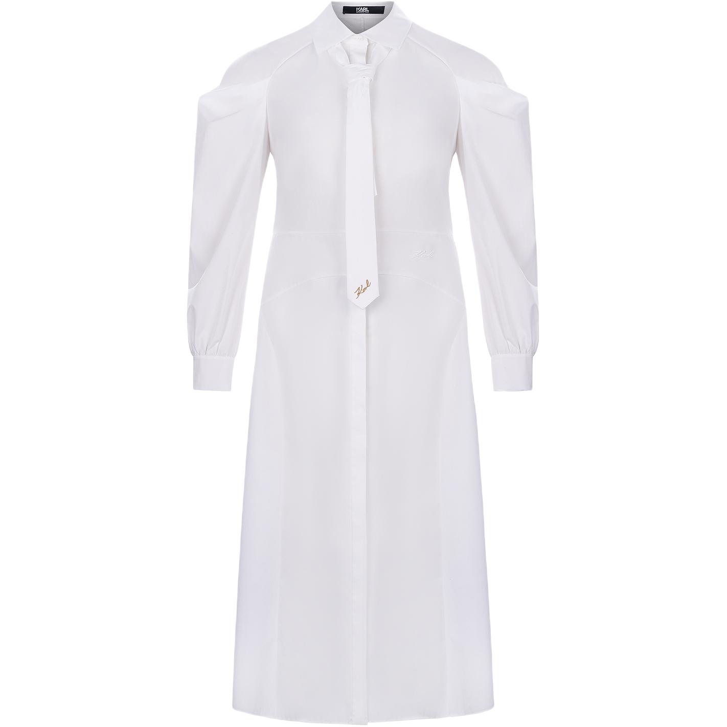 

Karl Lagerfeld платье с длинными рукавами женское KARL LAGERFELD / Karl Lagerfeld Jeans, белый