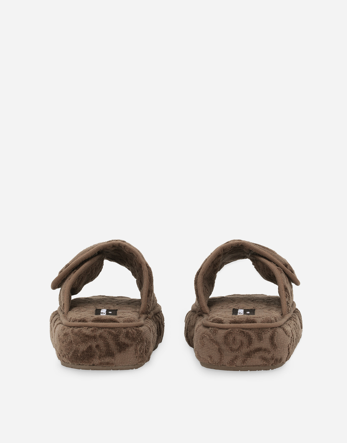 Тапочки из махрового хлопка на платформе Dolce & Gabbana, мультиколор — фото 3