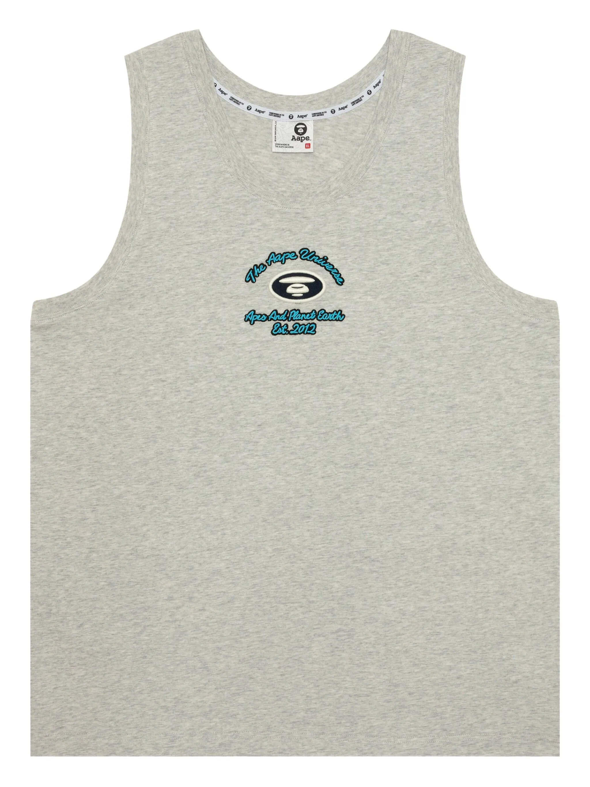 

Топ с вышитым логотипом Aape By A Bathing Ape, серый