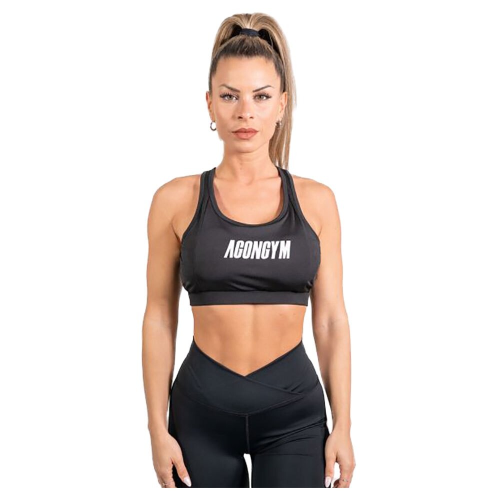 

Спортивный топ Agongym Premium High Support, черный