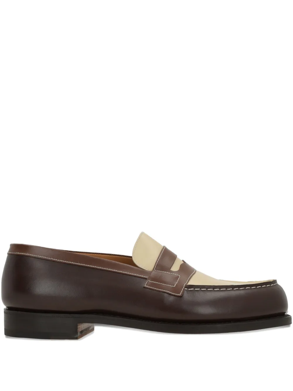 

Лоферы 180 из комбинированных материалов J.M. Weston, коричневый