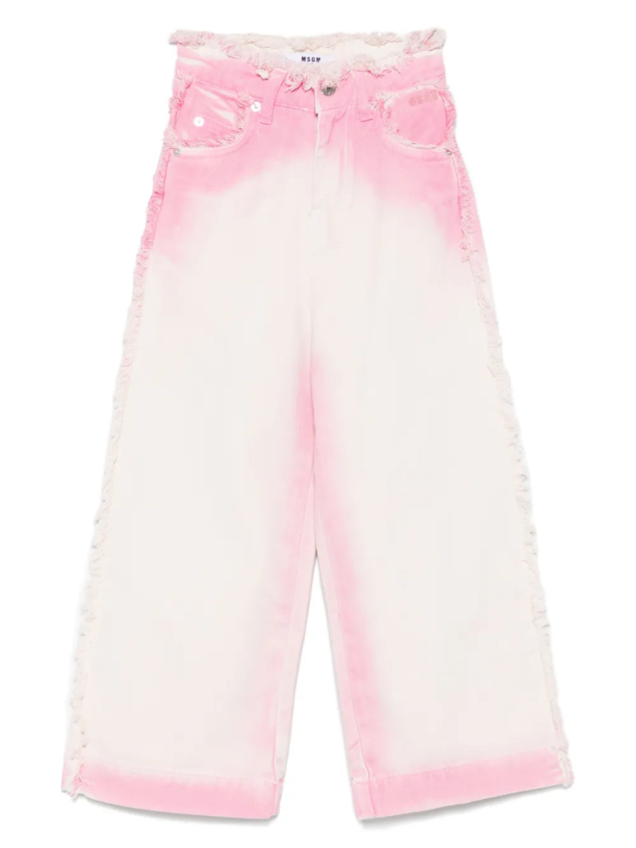 

MSGM Kids джинсы с аэрографией, розовый