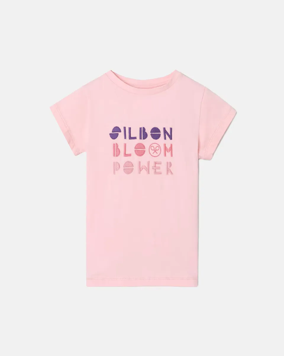 

Футболка Bloom Power Girl с короткими рукавами Silbon, розовый