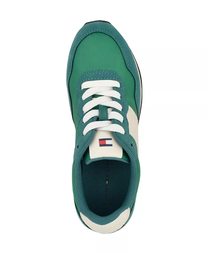 Женские кроссовки Cameo Retro на шнуровке Tommy Hilfiger, зеленый — фото 4