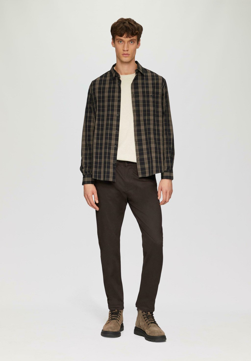 

Брюки REGULAR FIT EN DOUX STRETCH s.Oliver, темно-коричневый
