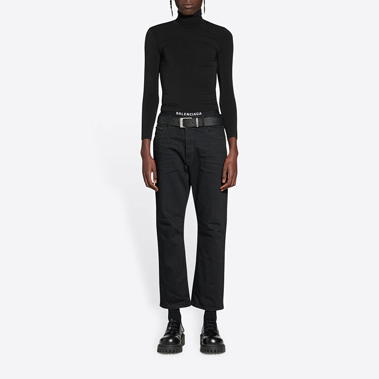 Джинсы мужские Balenciaga Slim Fit, черный — фото 3