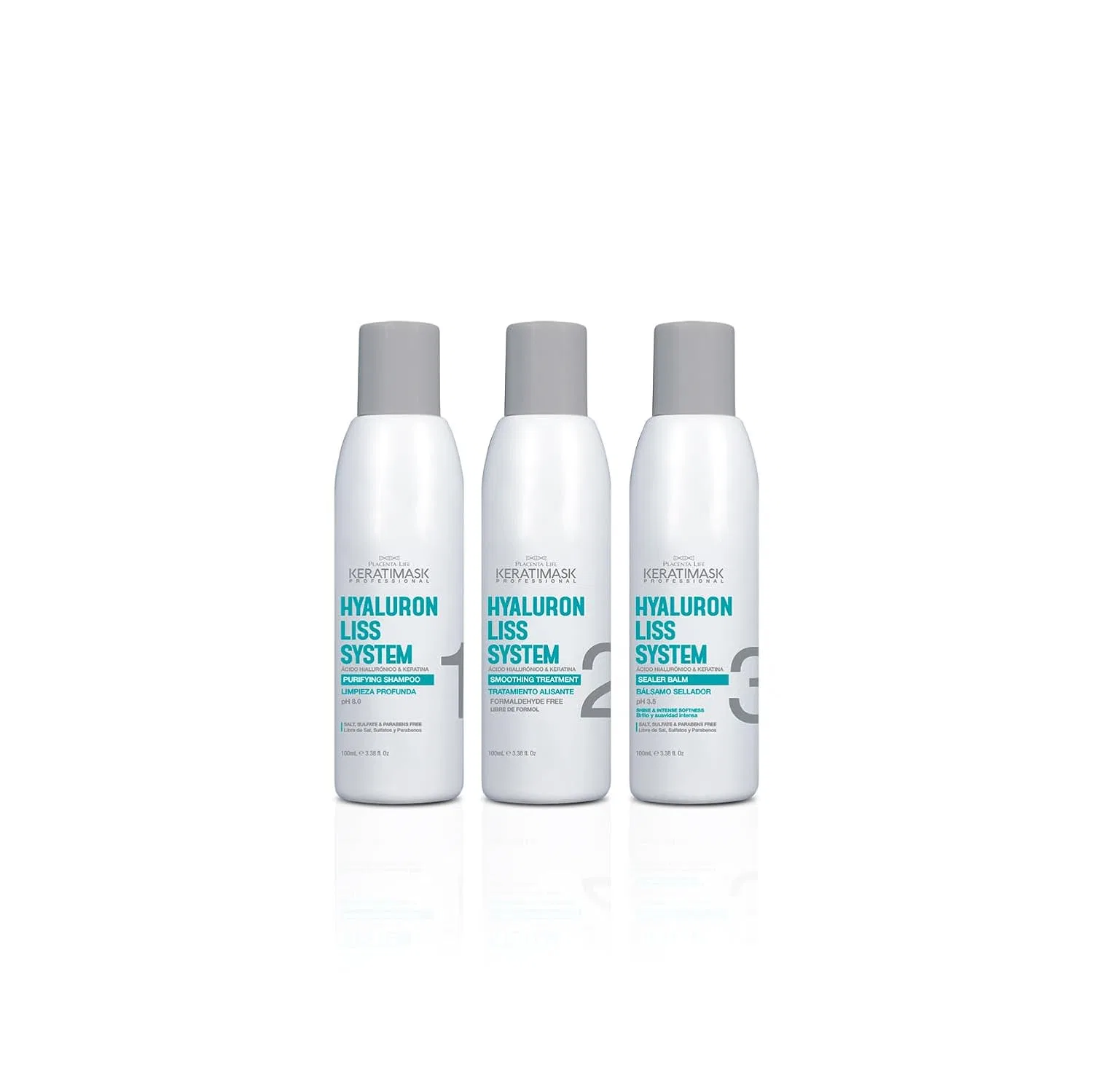 Набор для выпрямления волос «Keratimask Professional» от AMAZONIC. ‎Placenta Life Keratimask — фото 2