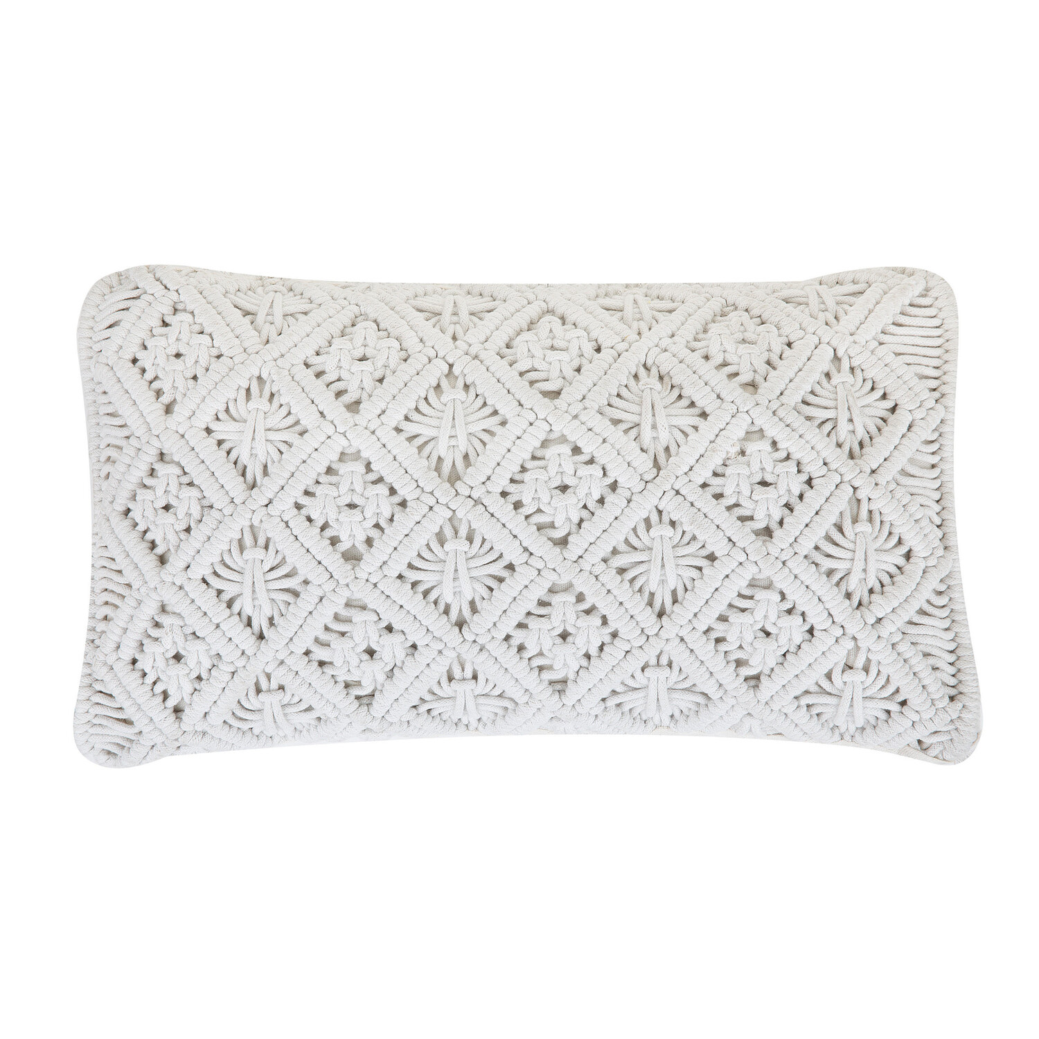 

Декоративные подушка Beliani, 50x30x10 см, белый