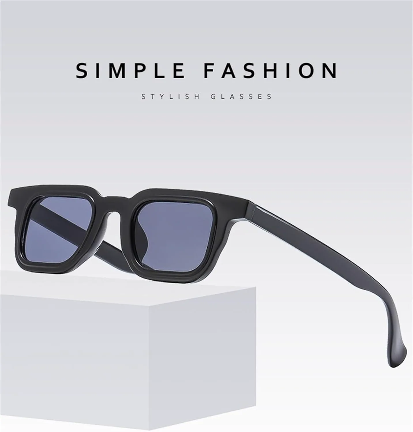 

Мужские солнцезащитные очки в квадратной оправе для активного отдыха на природе, отпуска, поездок на работу, женские декоративные солнцезащитные очки Generic, Gray