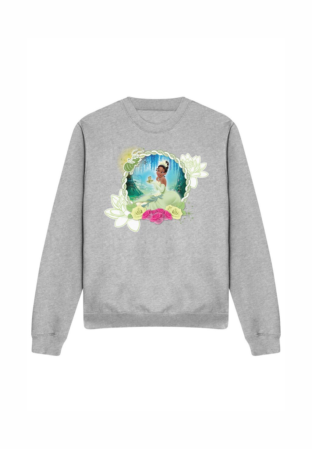 

Толстовка THE PRINCESS AND THE FROG FLORAL BAYOU BEAUTY WITH TIANA Disney, серый