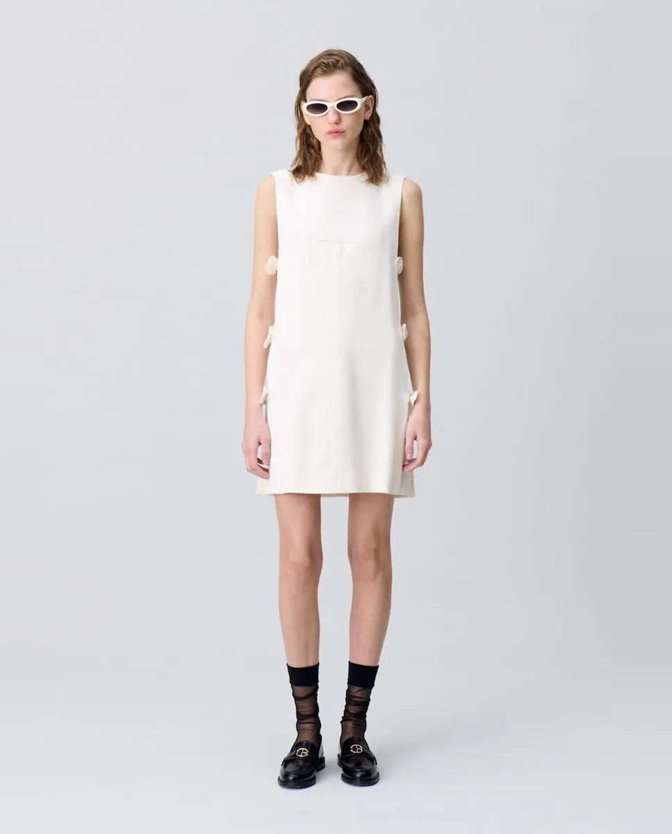 

Короткое платье с бантами Claudie Pierlot, белый