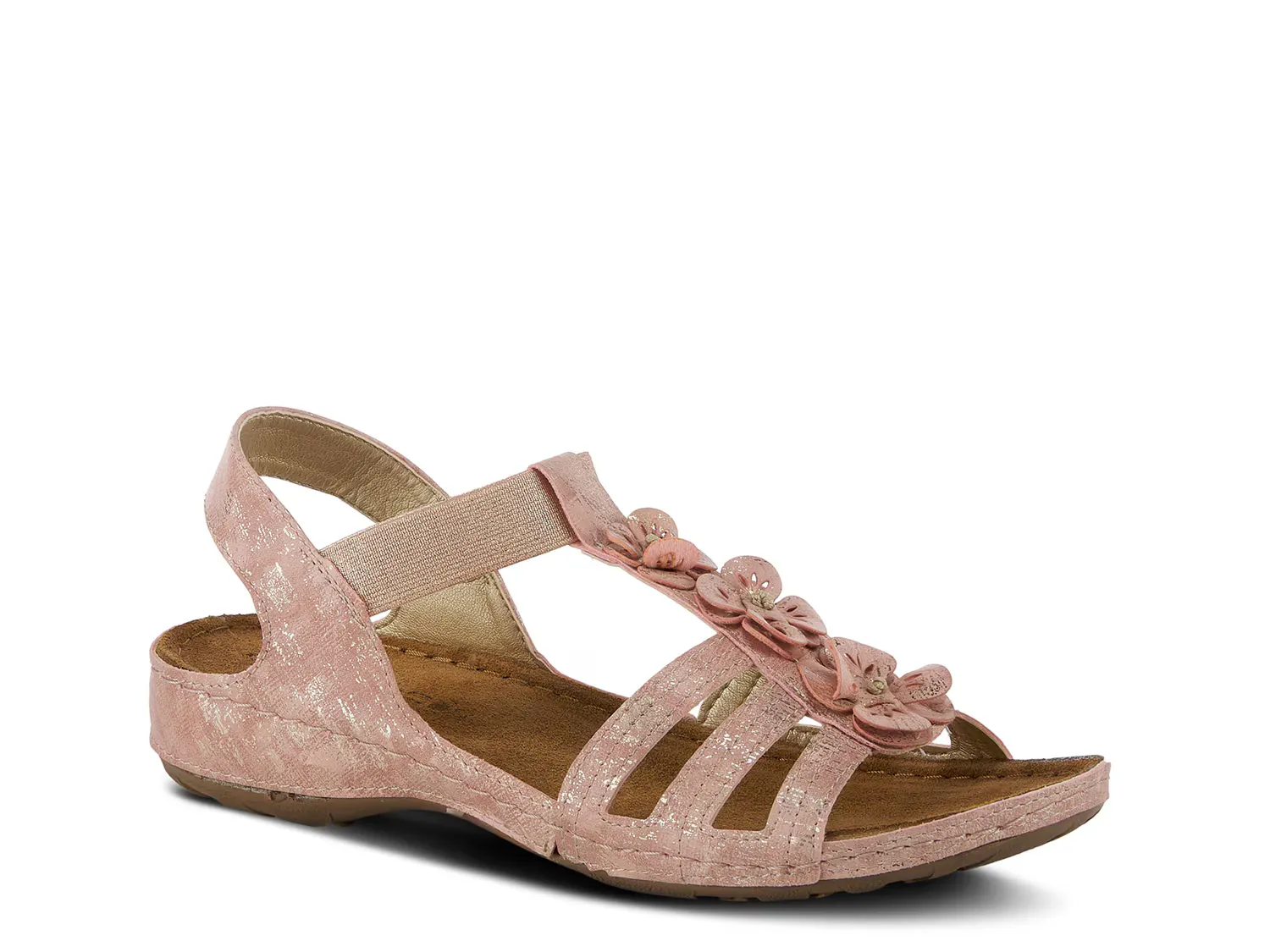 

Сандалии Adede Wedge Sandal Flexus By Spring Step, цвет champagne