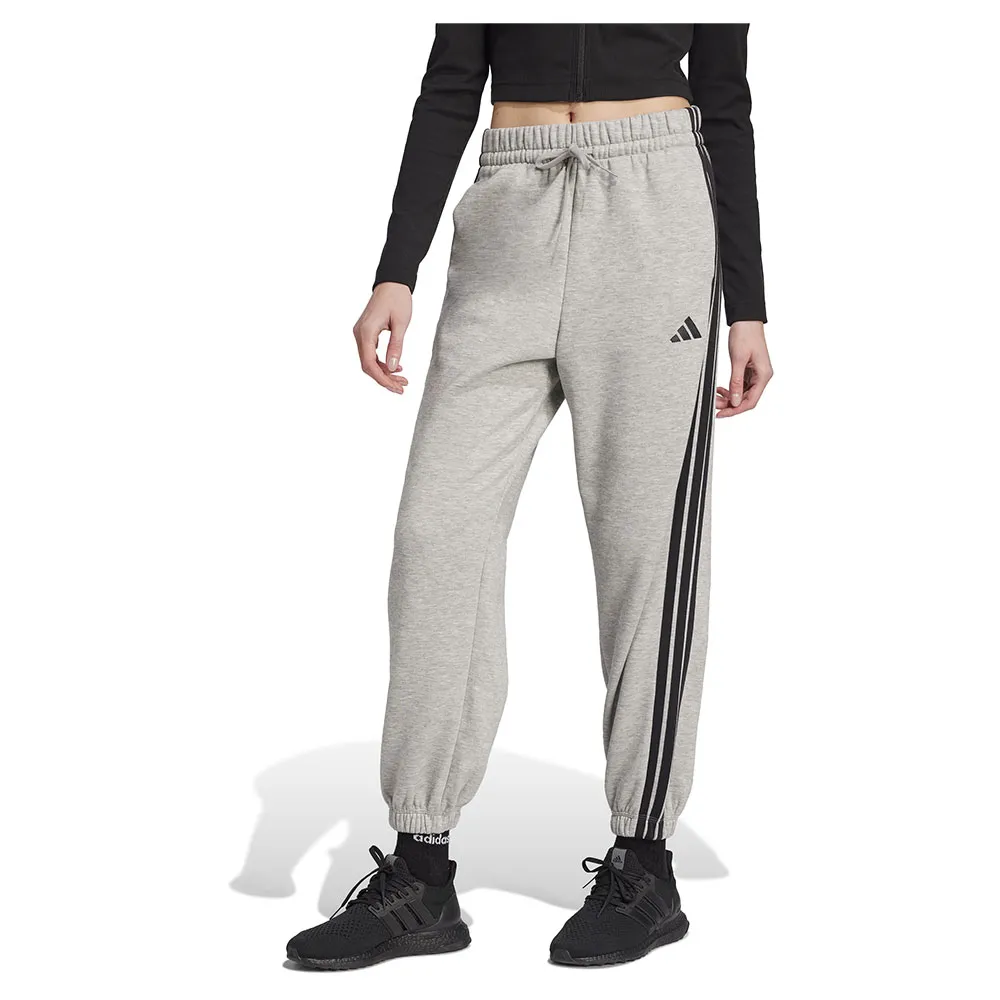 

Джоггеры adidas Essentials 3 Stripes Fleece Loose-Fit, серый