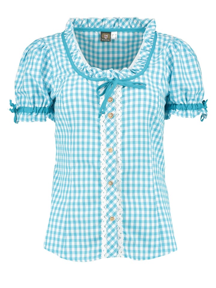 

Традиционная блузка Zenivo бирюзового цвета OS-Trachten