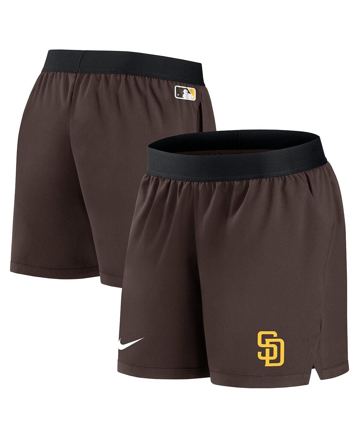 

Женские коричневые шорты San Diego Padres Authentic Collection Team Performance Nike, коричневый