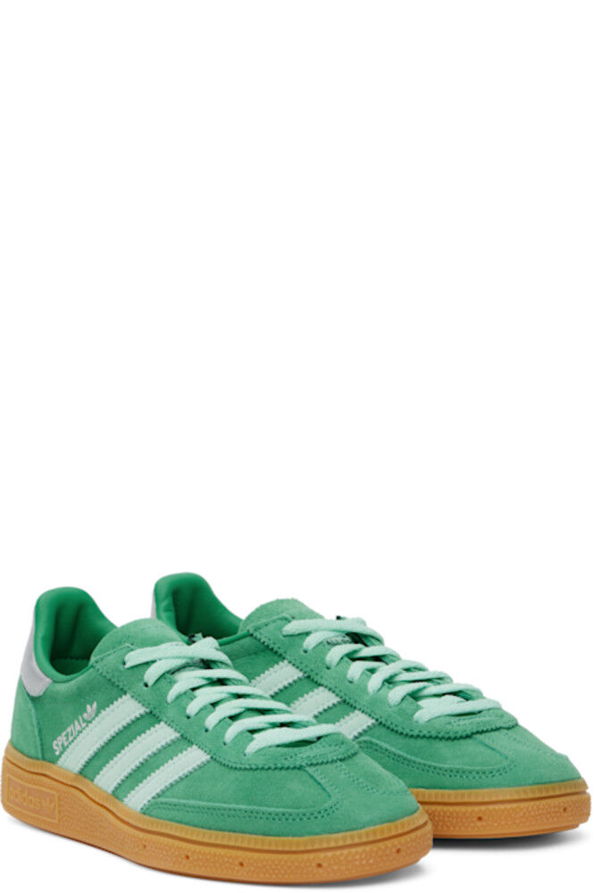 Зеленые кроссовки для гандбола Adidas Originals — фото 4