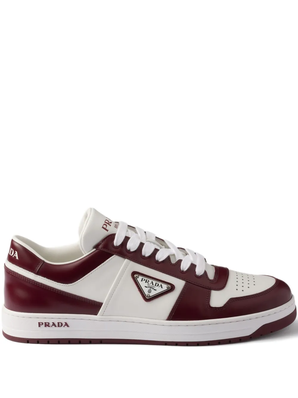 

Кроссовки Downtown со вставками Prada, красный