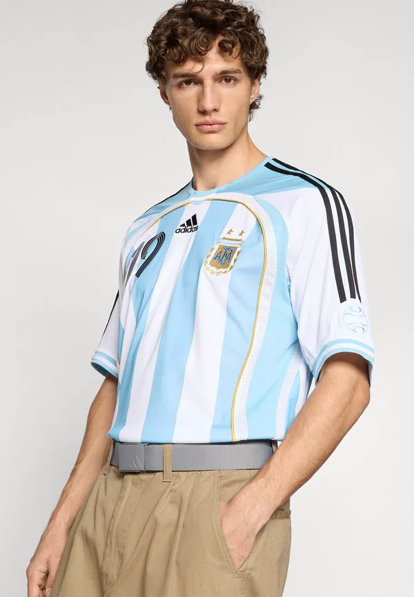 Домашняя футболка сборной аргентины 2006 года, форма месси. Adidas Performance, White — фото 4