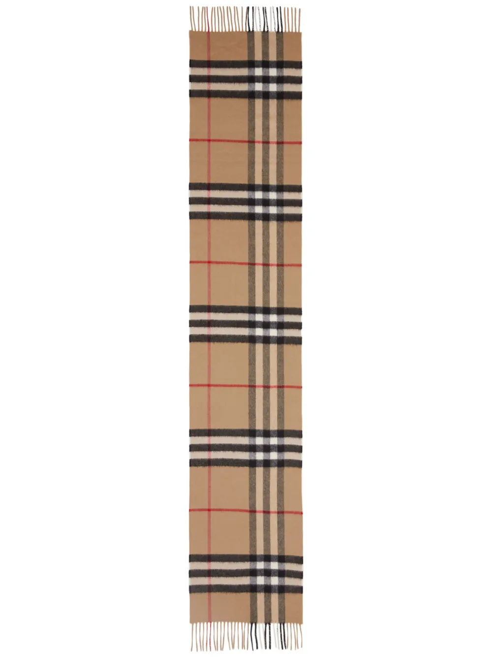 

Кашемировый шарф в клетку BURBERRY, коричневый